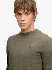 Superdry Olive Green Essential Lw Wool Blend Jumper - Image 5 of 7