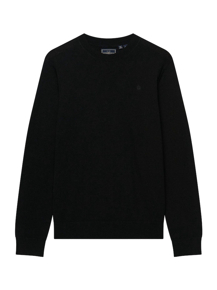 Superdry Black Essential Lw Wool Blend Jumper - Image 2 of 2