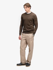 Superdry Brown Essential Lw Wool Blend Jumper - Image 3 of 7