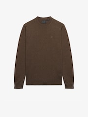 Superdry Brown Essential Lw Wool Blend Jumper - Image 6 of 7