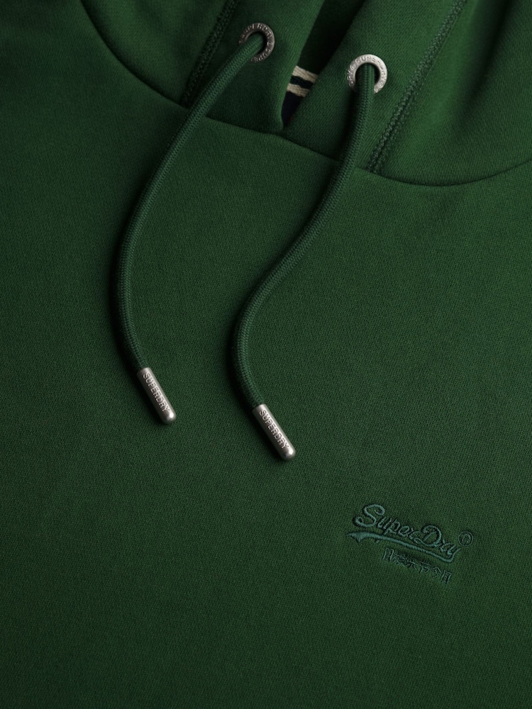 Zaļš - Superdry Essential Logo kapučjaka - Attēls 7 no 7