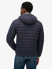 Blå - Superdry Med hette Fuji Lite Jakke - Bilde 2 av 8