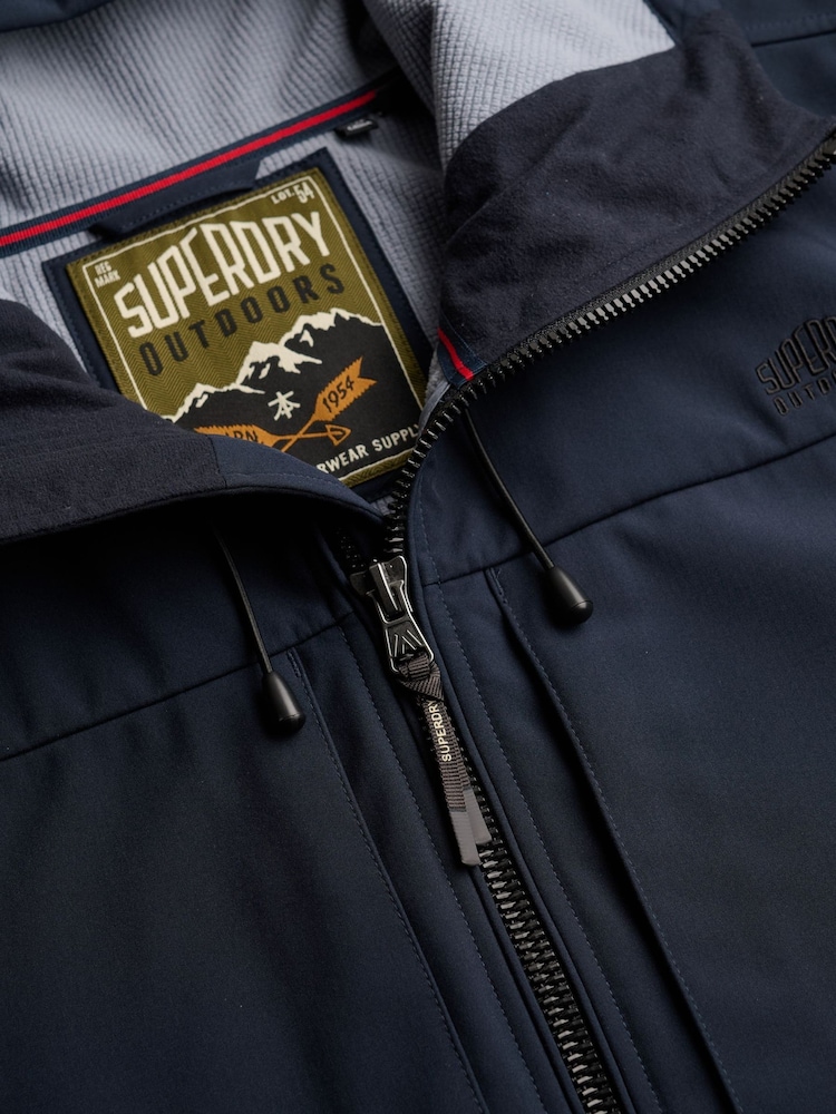 أزرق - سترة بقلنسوة ناعمة من Superdry  - Image 8 of 8