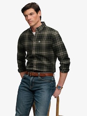 أخضر - قميص قطن بكم طويل Lumberjack من Superdry - صورة 3 من 7