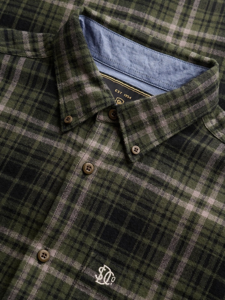 أخضر - قميص قطن بكم طويل Lumberjack من Superdry - صورة 7 من 7