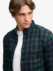 أسود - قميص قطن بكم طويل Lumberjack من Superdry - صورة 4 من 7