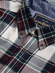 أبيض - قميص قطن بكم طويل Lumberjack من Superdry - صورة 8 من 8