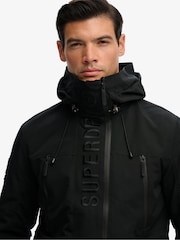 Superdry Black Hooded Ultimate Embroidered Windbreaker - Image 4 of 7