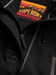 Superdry Black Hooded Ultimate Embroidered Windbreaker - Image 6 of 7