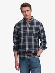 Superdry Blue/White Long Sleeve Cotton Lumberjack Shirt - Image 1 of 8