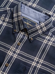 Superdry Blue/White Long Sleeve Cotton Lumberjack Shirt - Image 8 of 8