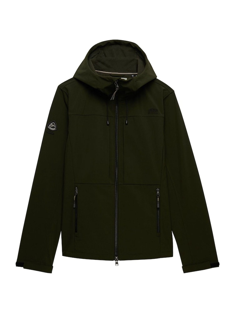Superdry Green Hooded Softshell Trekker Jacket - Image 6 of 6 Superdry Green Hooded Softshell Trekker Jacket - Image 6 of 6