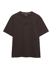 Marrón - Camiseta con micrologotipo de Superdry - Imagen 1 de 2