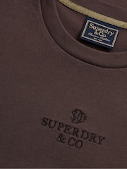 Marrón - Camiseta con micrologotipo de Superdry - Imagen 2 de 2