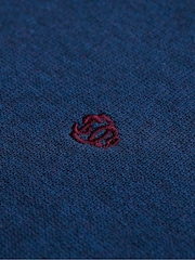 Superdry Blue Prep Essential Cotton Jumper - Image 8 of 8