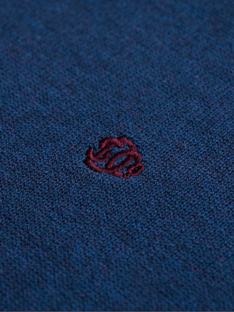Superdry Blue Prep Essential Cotton Jumper - Image 8 of 8