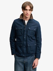 Superdry Blue Preppy Burford Jacket - Image 4 of 9