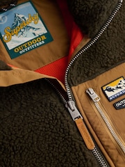 Superdry Brown Mountain Full Zip Fleece - Image 2 of 2