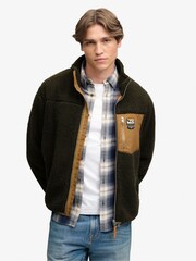 Superdry Brown Mountain Full Zip Fleece - Image 3 of 6