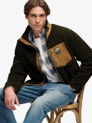 Superdry Brown Mountain Full Zip Fleece - Image 4 of 6