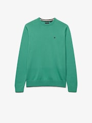 Superdry Green Crew Neck Essential Cotton Jumper - Image 5 of 6