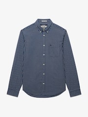 أزرق - قميص بوبلين أنيق بأكمام طويلة من Superdry - Image 6 of 7