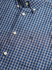 أزرق - قميص بوبلين أنيق بأكمام طويلة من Superdry - Image 7 of 7