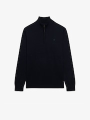 Superdry Black Texture Knit Jumper - Image 1 of 2