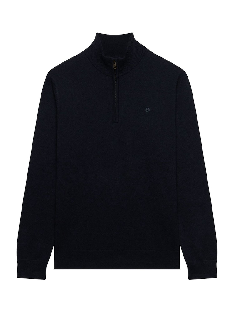 Superdry Black Texture Knit Jumper - Image 2 of 2