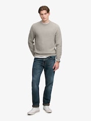 Superdry Grey Texture Knit Jumper - Image 3 of 6