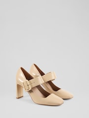 LK Bennett Natural Mary Jane Courts Shoes - Image 2 of 4