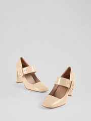 LK Bennett Natural Mary Jane Courts Shoes - Image 3 of 4