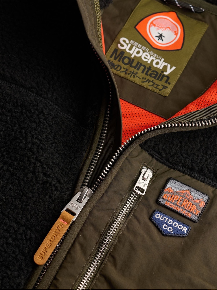 Superdry Black Vintage Retro Full Zip Fleece - Image 2 of 2