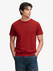 Röd - Superdry Vintage Biker T-shirt - Bild 1 av 8