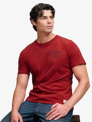 Röd - Superdry Vintage Biker T-shirt - Bild 4 av 8
