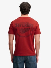 Röd - Superdry Vintage Biker T-shirt - Bild 5 av 8