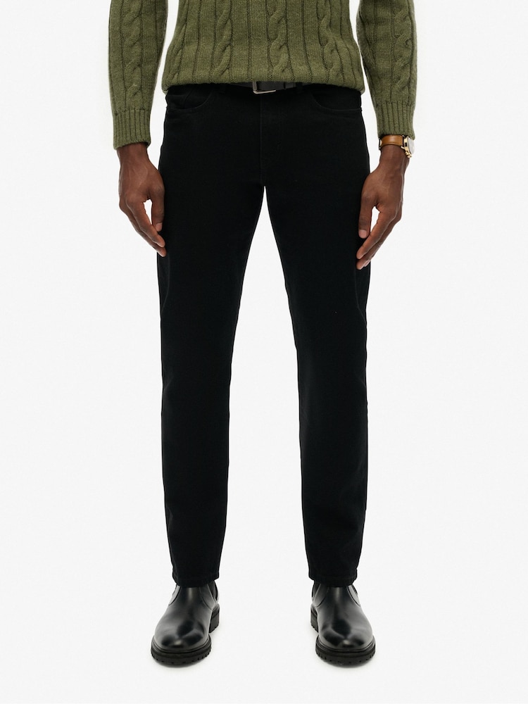 Svart - Superdry Vintage Slim Rette ben Jeans - Bilde 1 av 8