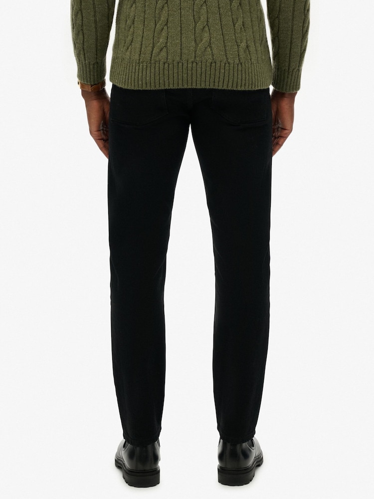 Svart - Superdry Vintage Slim Rette ben Jeans - Bilde 2 av 8