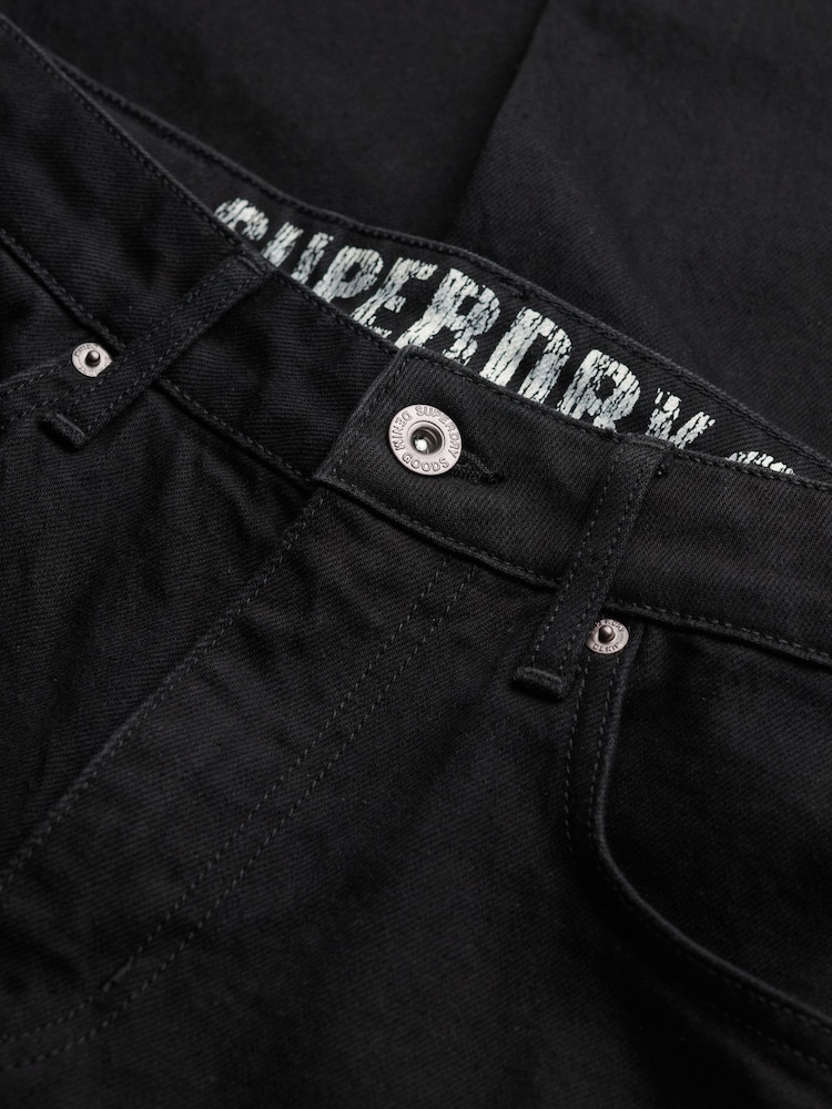 Svart - Superdry Vintage Slim Rette ben Jeans - Bilde 8 av 8