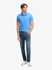 Superdry Light Blue Vintage Destroy Polo Shirt - Image 3 of 7