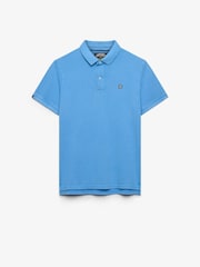 Superdry Light Blue Vintage Destroy Polo Shirt - Image 6 of 7