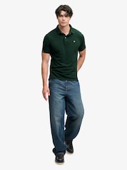 Superdry Dark Green Vintage Destroy Polo Shirt - Image 3 of 7