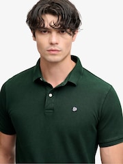 Superdry Dark Green Vintage Destroy Polo Shirt - Image 4 of 7