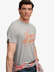 Superdry Grey Vintage Script T-Shirt - Image 3 of 7