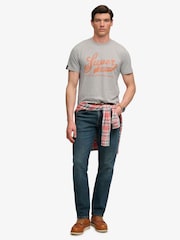 Superdry Grey Vintage Script T-Shirt - Image 4 of 7
