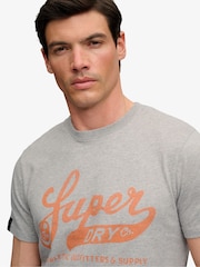 Superdry Grey Vintage Script T-Shirt - Image 5 of 7