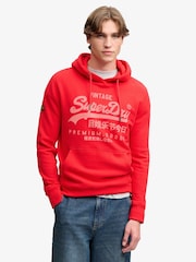 Sarkans - Superdry Vl Classic Hoodies - Attēls 1 no 6