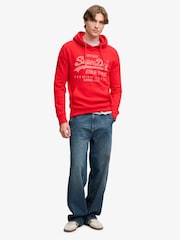 Sarkans - Superdry Vl Classic Hoodies - Attēls 5 no 6