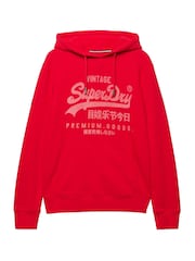Sarkans - Superdry Vl Classic Hoodies - Attēls 6 no 6
