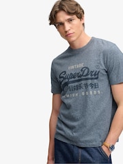 Μπλε - Superdry Vl Heritage Relaxed Κοντομάνικο μπλουζάκι - Εικόνα 3 του 7